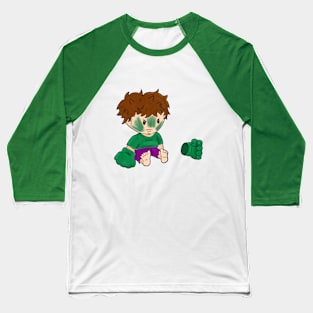 Grumpy Green Kid Baseball T-Shirt